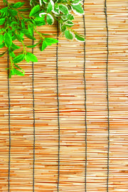 Utilia TOP QUALITY ARELLE STUOIA IN CANNICCIO NATURALE CON CARRUCOLA cm. 100x260 h
