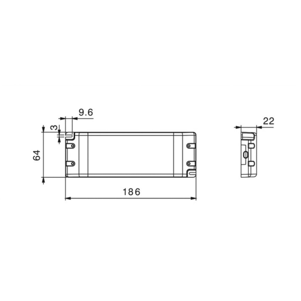 Alcapower Alimentatore Switching IP20 24V 60W 2.5A per Illuminotecnica, Convertitore di tensione a profilo ribassato per installazioni professionali