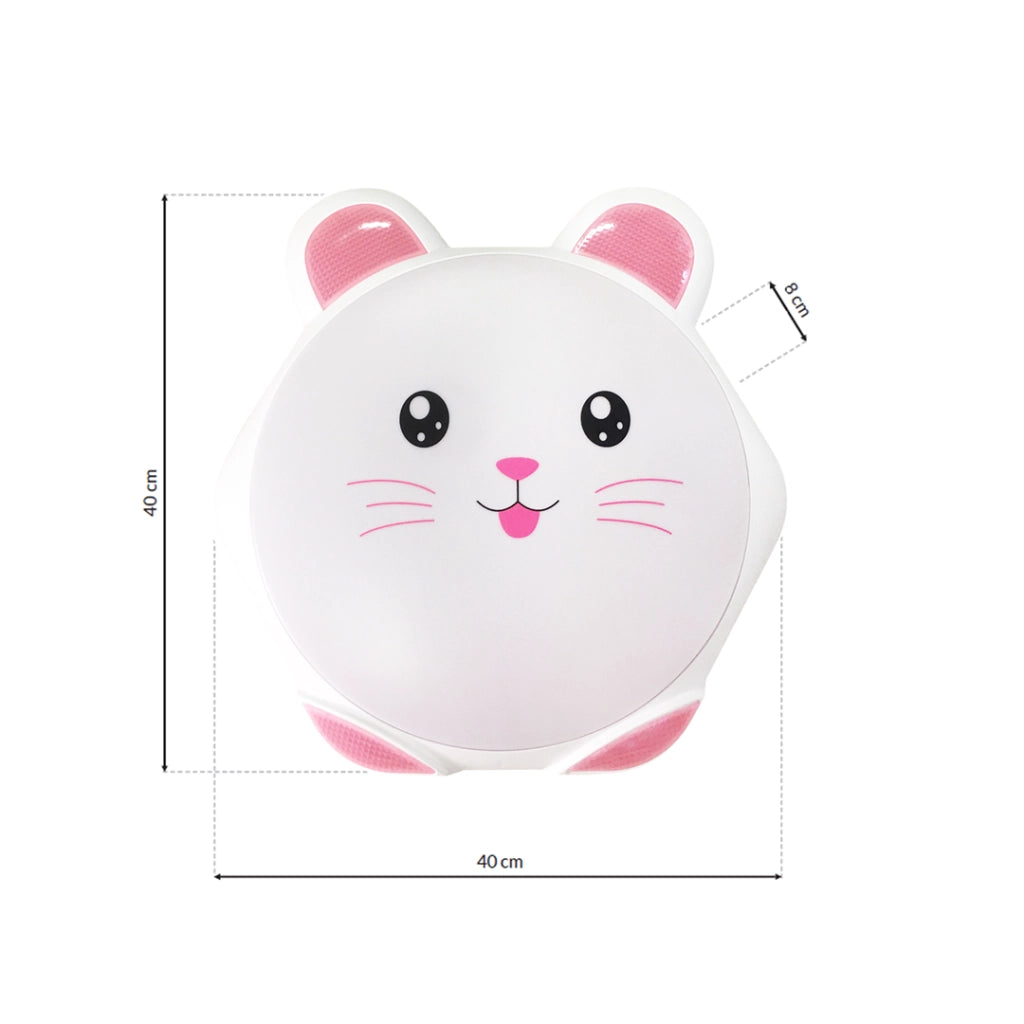 Plafoniera Sweet Coniglietto rosa/bianca 40cm LED 20W