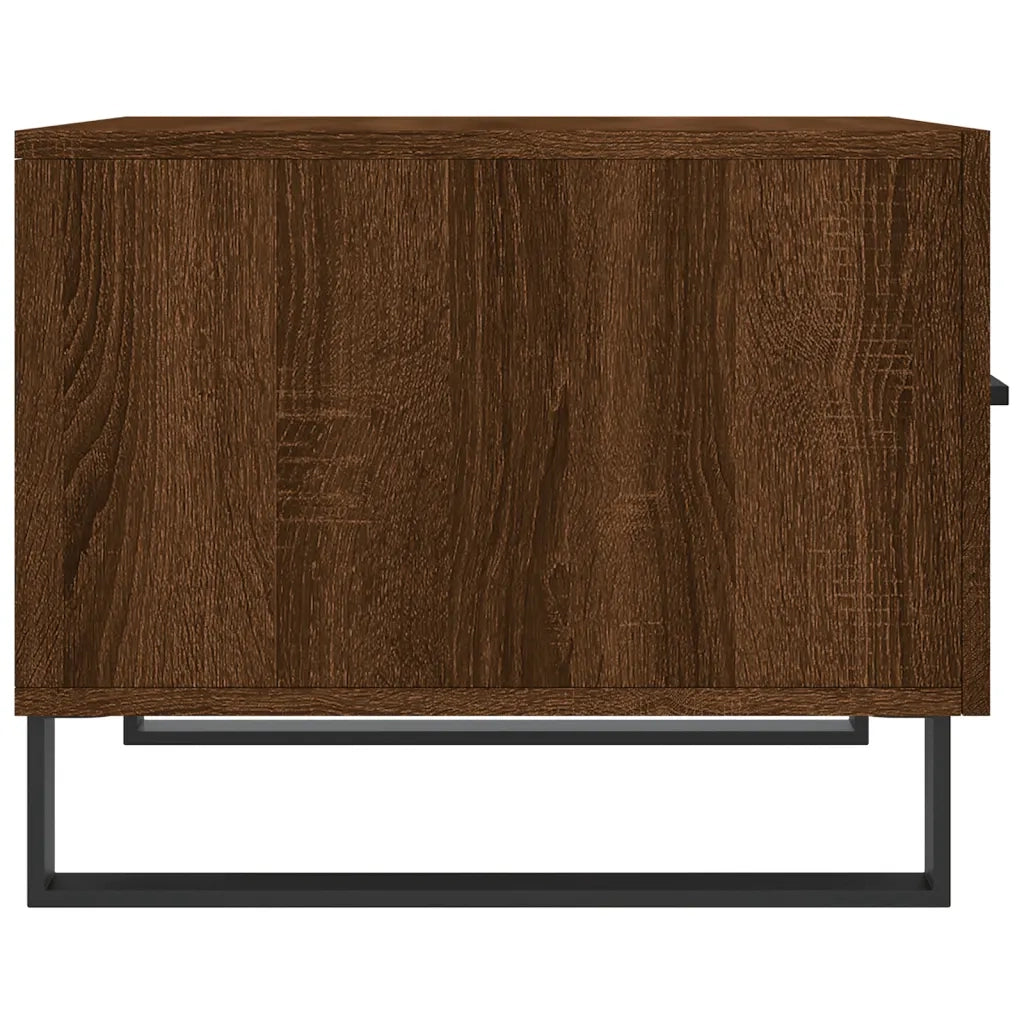 Tavolino da Salotto Rovere Marrone 50x50x40cm Legno Multistrato 829458