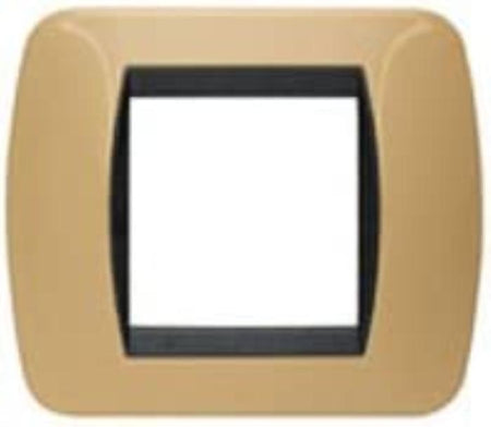 Bticino living Int. - Placca 2 posti giallo scooter - L4802GT