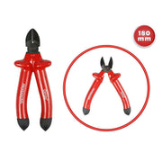 Trade Shop - Pinza Tronchese 180 Mm Tronchesina Con Impugnatura Isolante Per Elettricista -