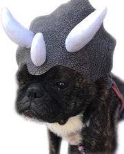 Costumi per animali domestici Triceratops - Abbigliamento divertente per animali domestici - Cinturone elastico - Adatto per cane/gatto - Tessuto morbido - Per Halloween e feste - Costumi per animali domestici