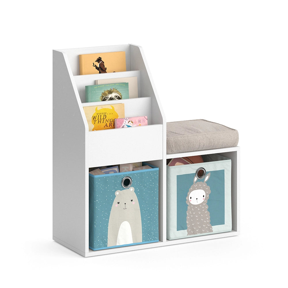 Vicco Libreria bambini Bianco 30.9 x 79 cm Mini, con 2 scatole pieghevoli opt.6