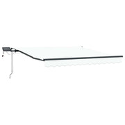 Tenda da Sole | Tenda Retrattile Bianco 350 x 250 cm Tessuto