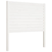 Testiera | Testata per Letto Bianca 81x4x100 cm in Legno Massello di Pino