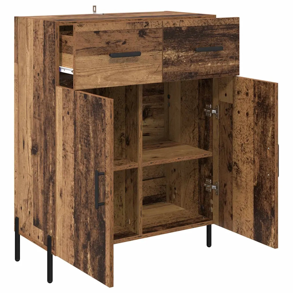 Credenza-Buffet-Armadio da cucina Legno vecchio 69,5 x 34 x 90 cm Legno multistrato 194031