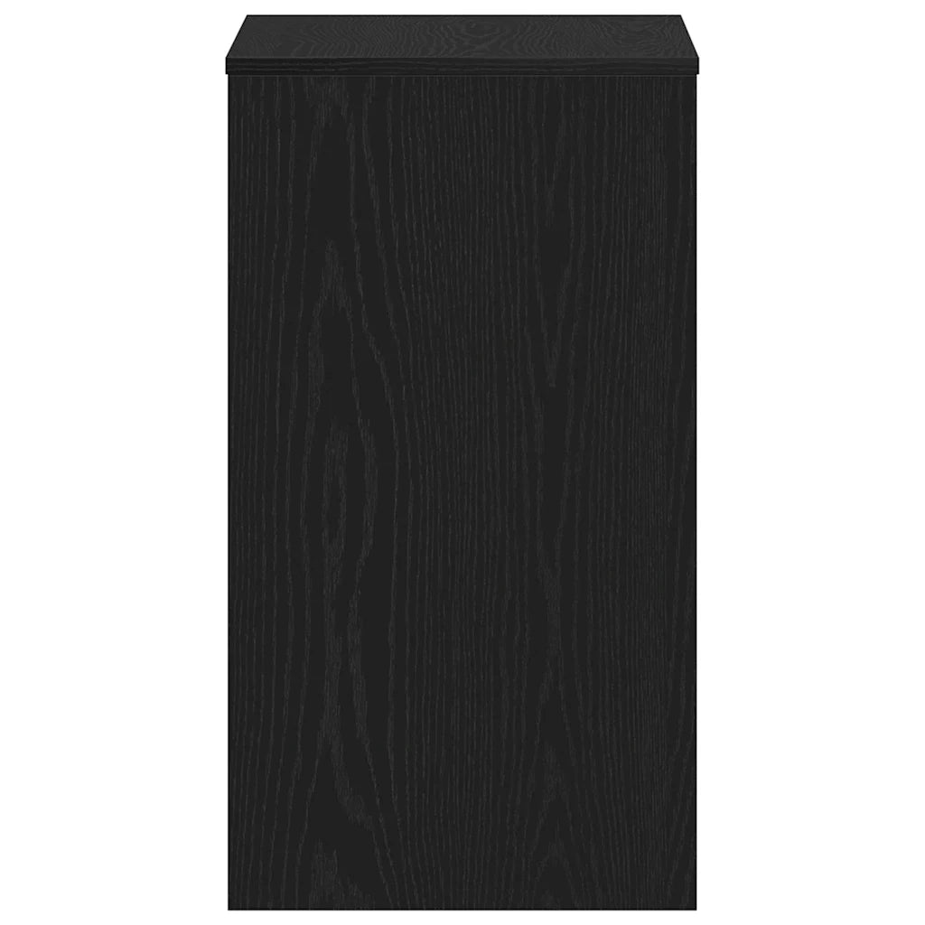 Scrivania Rovere Nero 90x40x72 cm in Legno Multistrato