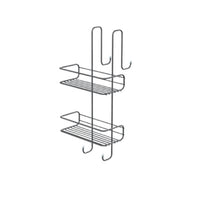 Portasapone in filo a 2 ripiani appendibile GEDY art.2485 cm 24x22x49h