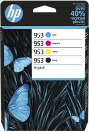 HP Confezione da 4 cartucce di inchiostro nero, ciano, magenta, giallo originali 953