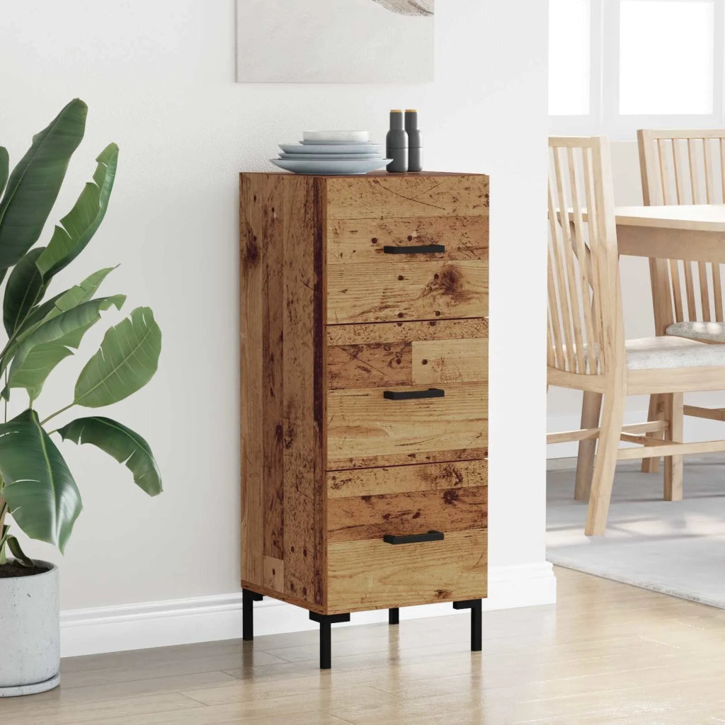 Credenza | Madia | Buffet da pranzo | Armadio da pranzo Legno vecchio 34,5 x 34 x 90 cm Legno multistrato