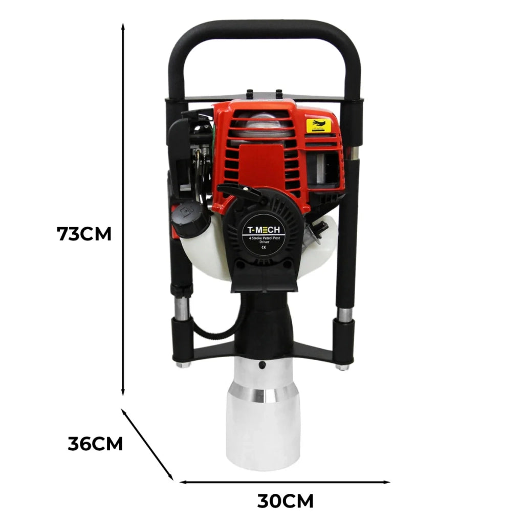 Battipalo con Accessorio Diametro 120mm Motore Benzina 4 Tempi per Fissare Pali