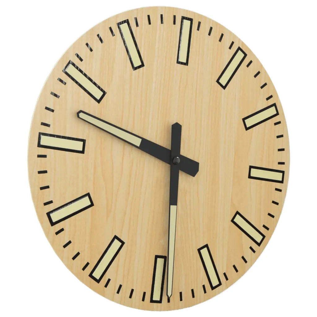 Orologio a Parete con Ore e Lancette Luminose Giallo ?30 cm CFW9798847