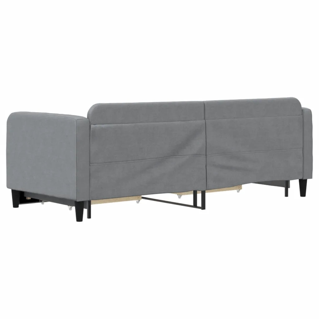 Divano letto | Sof¨¤ letto | Letto singolo Estraibile Cassetti Grigio Chiaro 80x200cm Tessuto