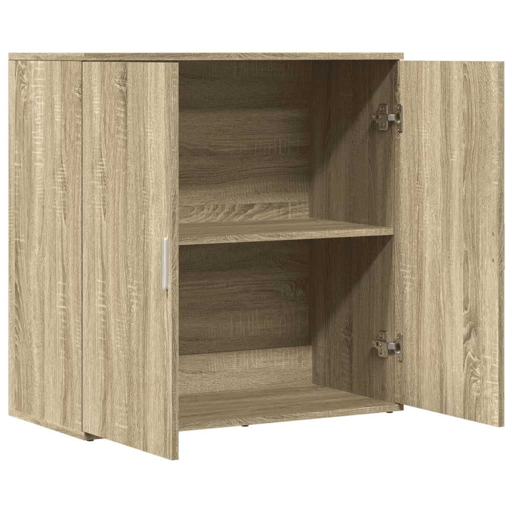 Buffet credenza cassettiera armadio mobile contenitore organizer cucina soggiorno rovere Sonoma 79 x 38 x 80 cm legno ingegnerizzato marrone 02_0031713