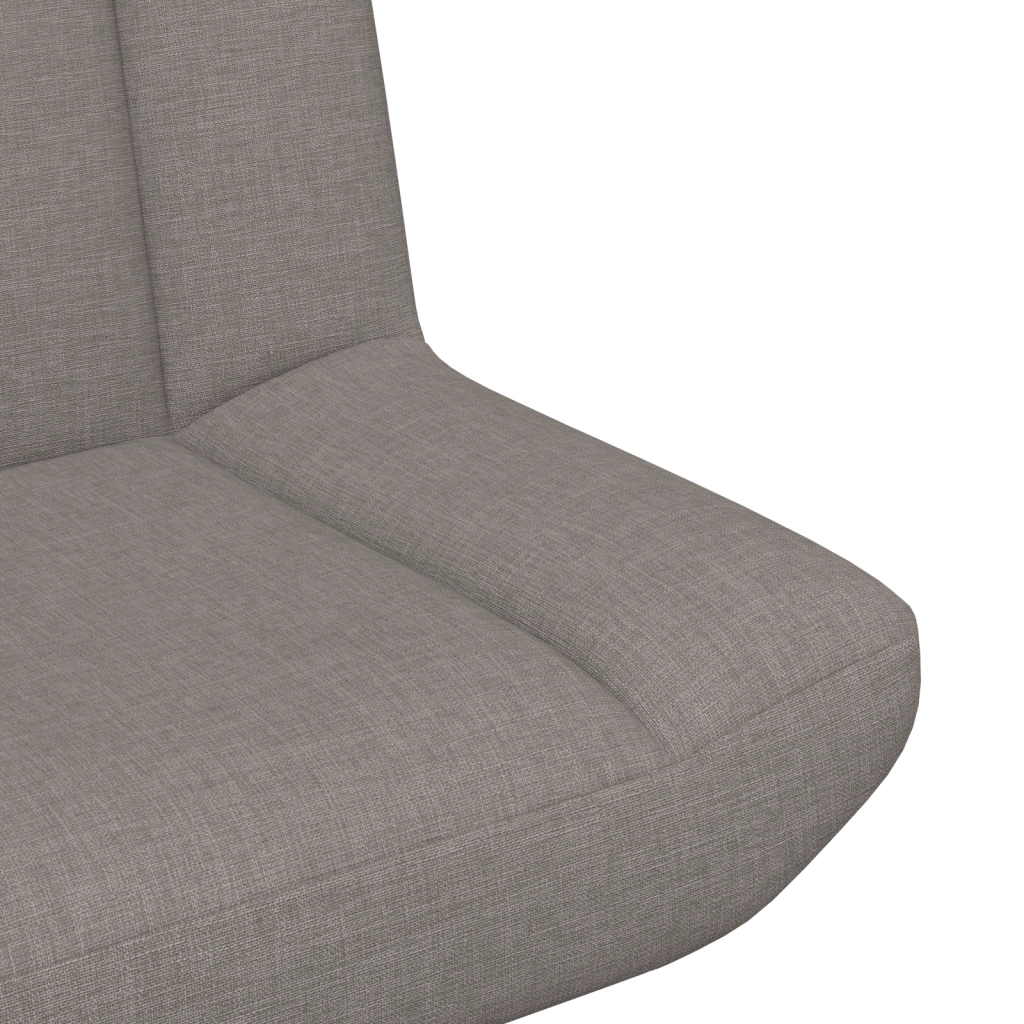 Sedia d'Accent Tortora Tessuto, Base in Metallo Standard