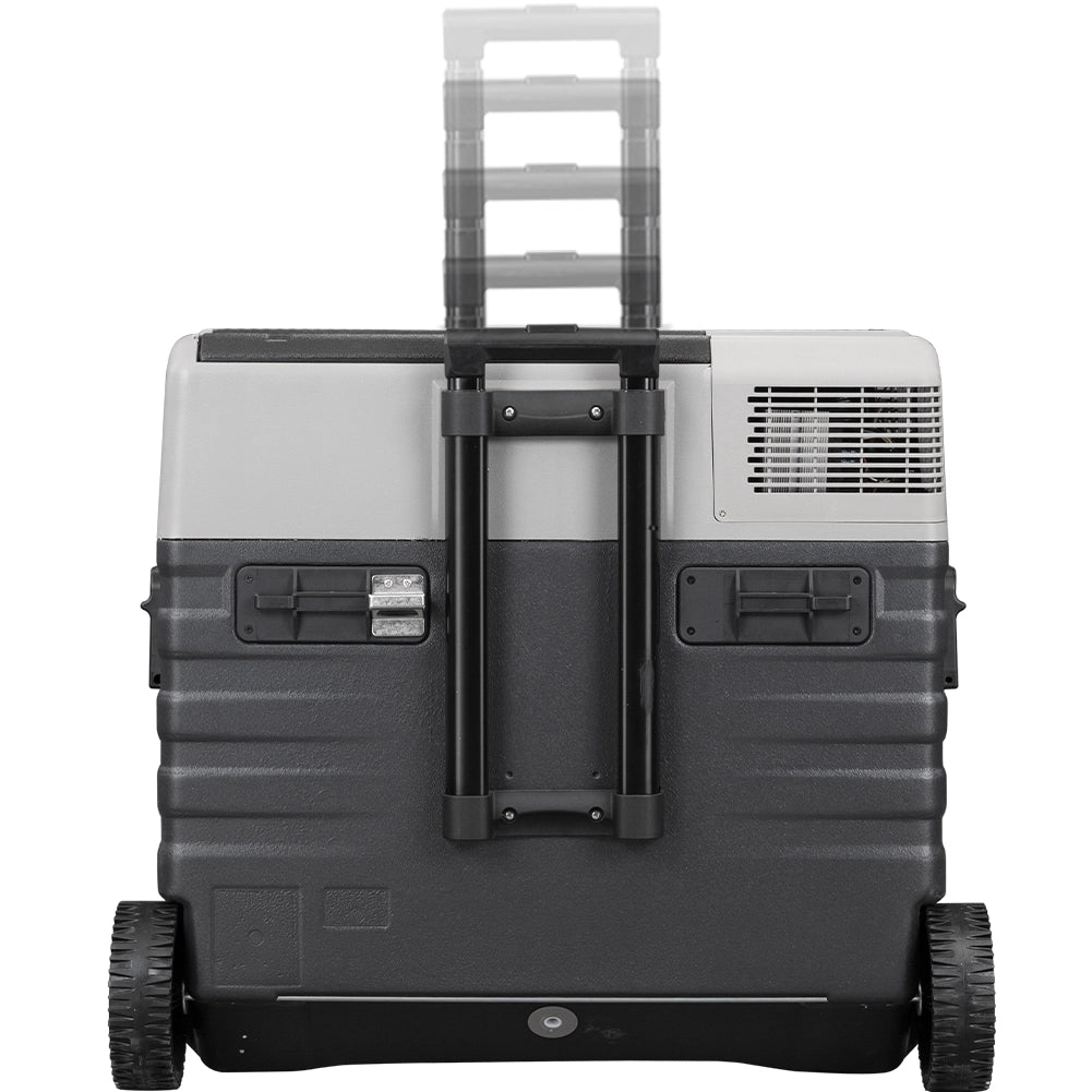 Frigorifero per Auto Barca Camper 62L con Compressore AC/DC 12V e 220V Portatile con Maniglia Grigio