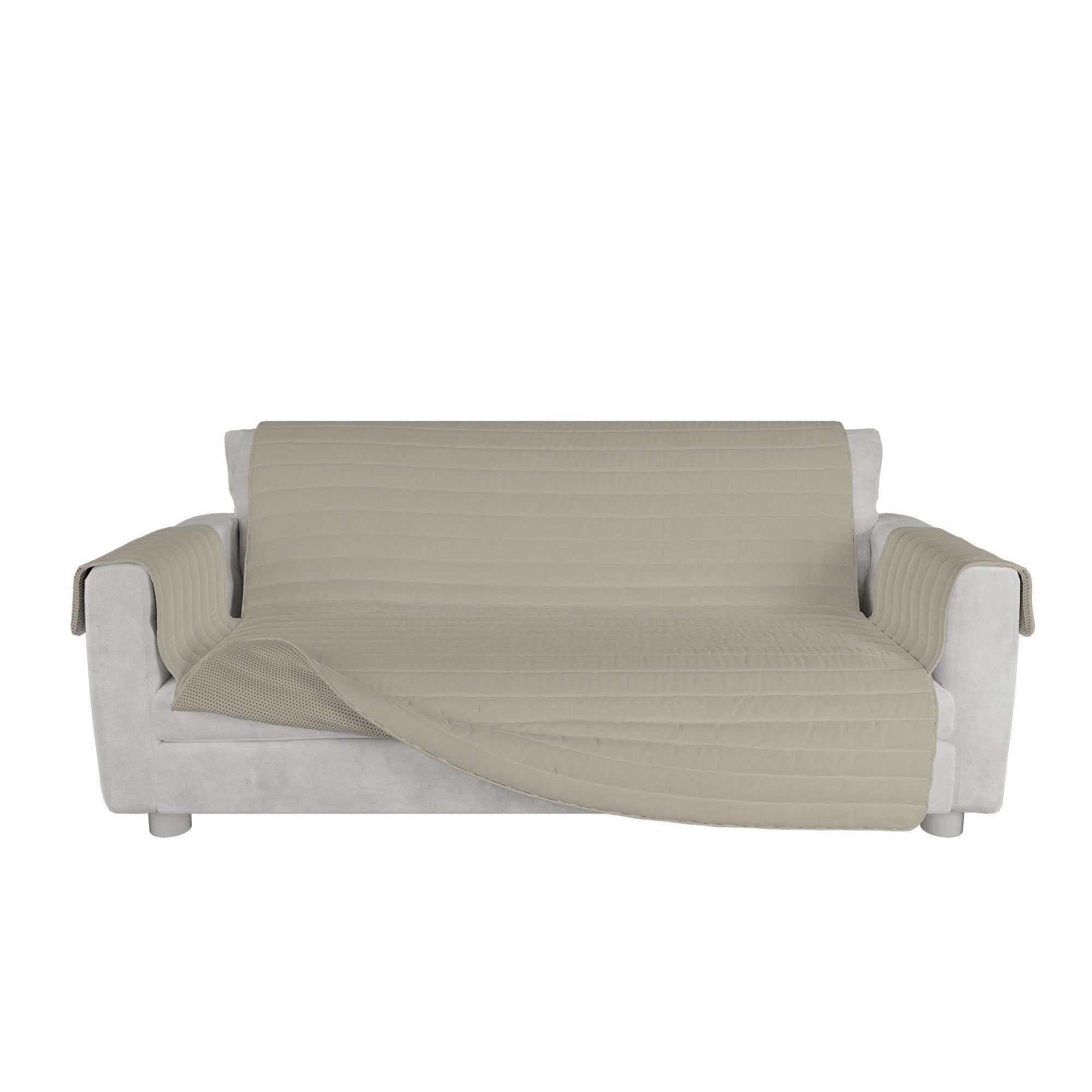 Copridivano Trapuntato 1 Posto in Microfibra Panna