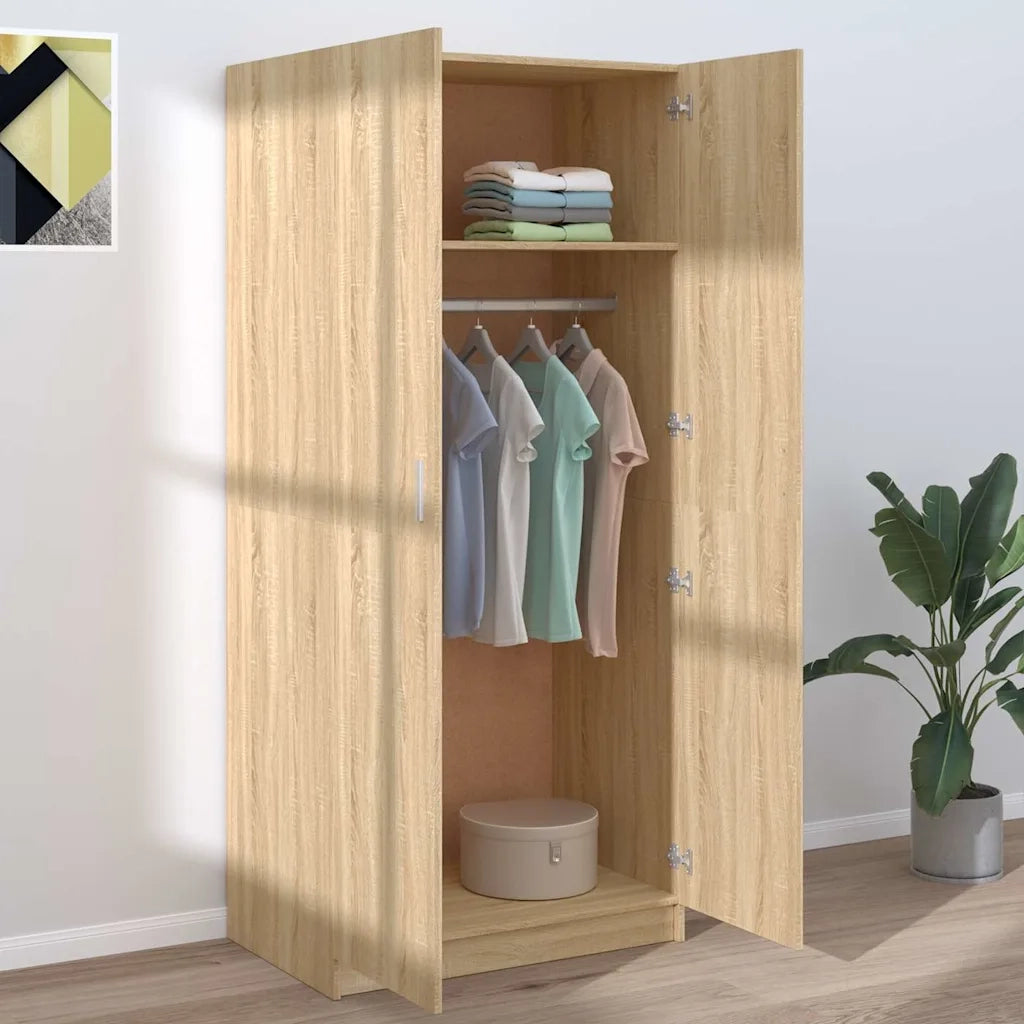 Armadio Rovere Sonoma 80x50x180 cm in Legno Multistrato CFW7838500