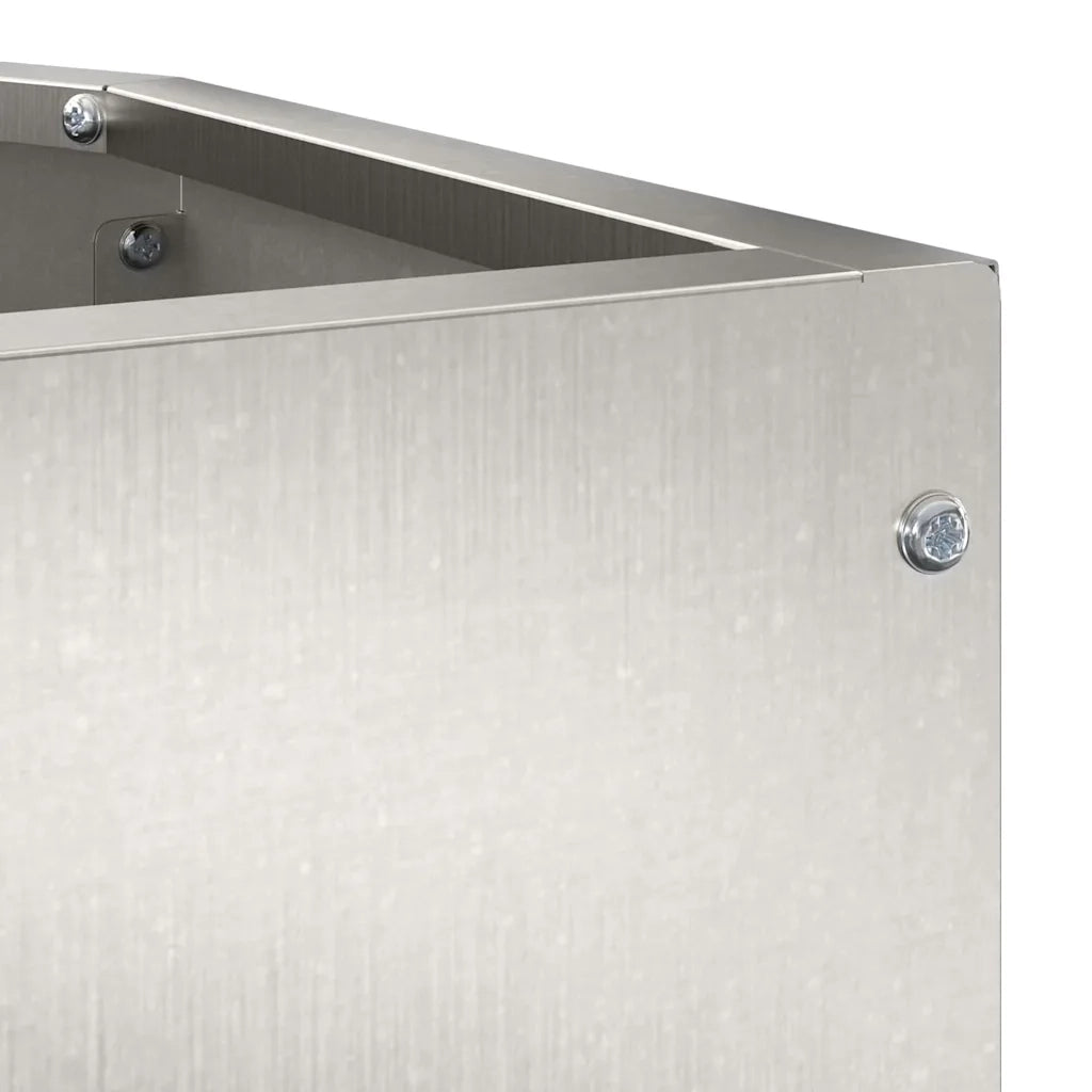 Vaso d'angolo Argento 45 x 45 x 35 cm Acciaio inossidabile