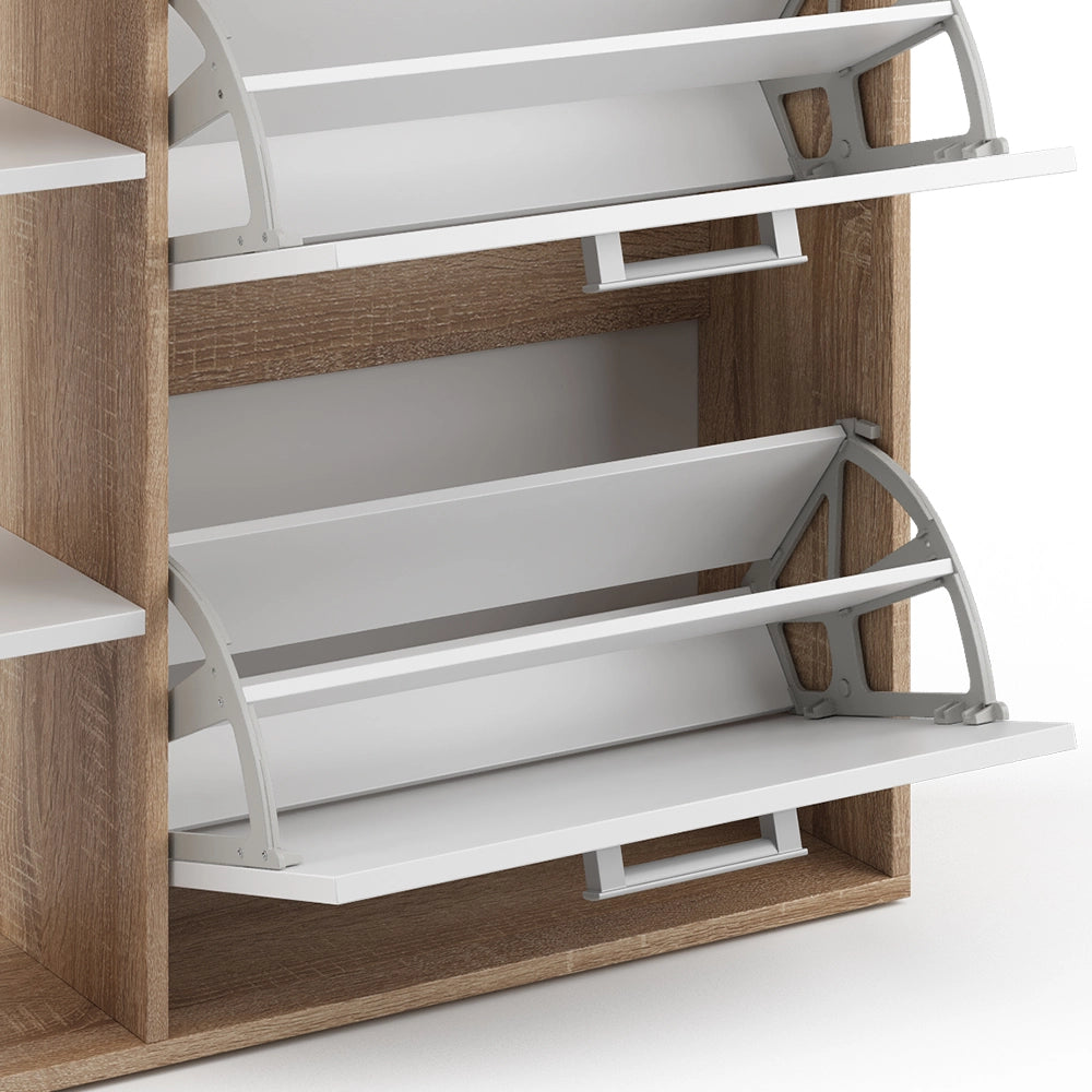 Vicco Scarpiera da ingresso Bianco/Sonoma 24.5 x 90 cm