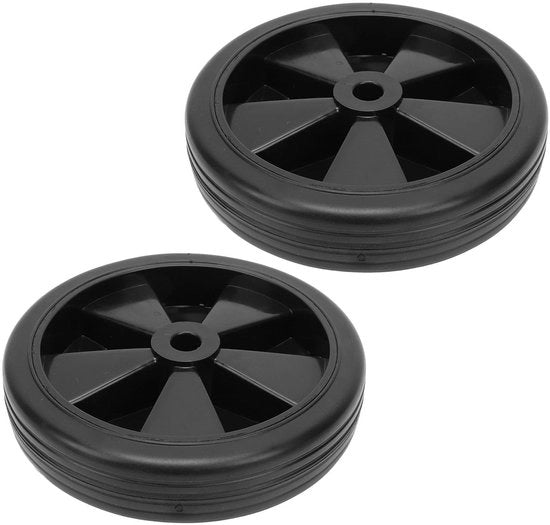 Compressoretti d'aria universali - 2-Pack - 150 mm / 6 pollici di diametro - Pneumatici in gomma - Carcassa in plastica robusta - Mobilità senza sforzo - Ruote di ricambio