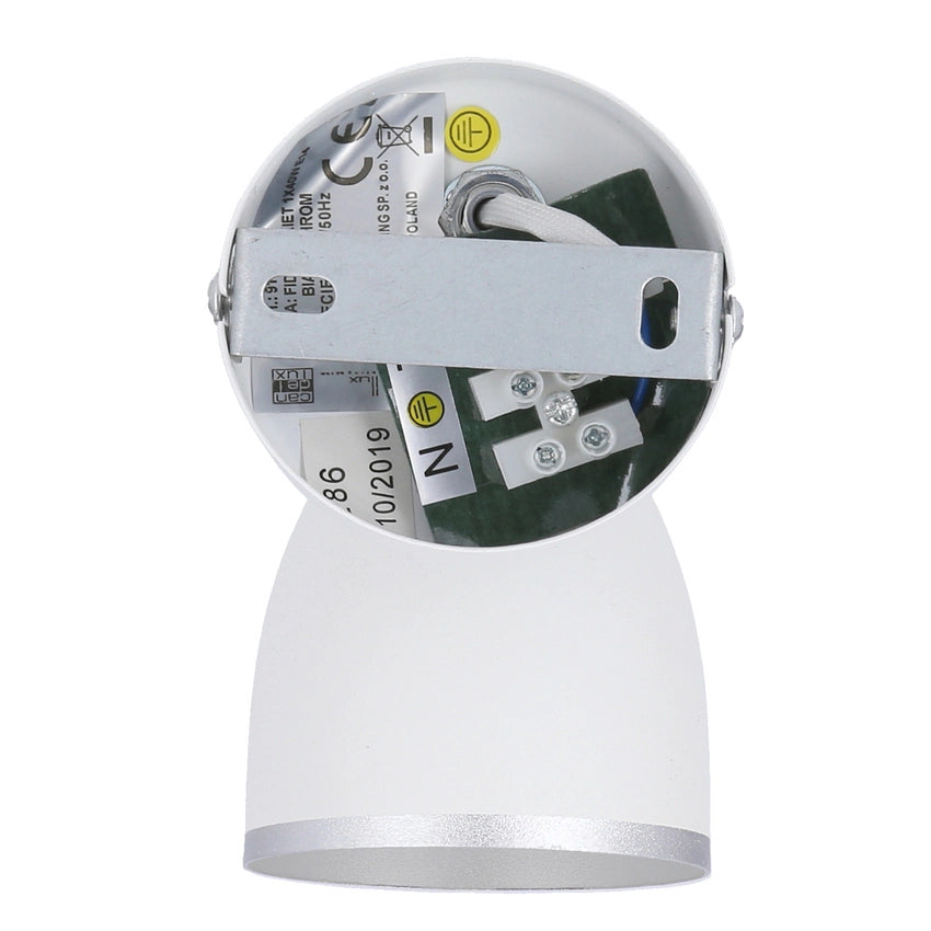 Applique orientabile Candellux FIDO 91-63366 bianco/cromo 1xE14