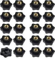 Ster Greppatore M8 20 pezzi neri in plastica ster greppatore dado a cartella - cavo interno - duraturo e comodo da usare.
