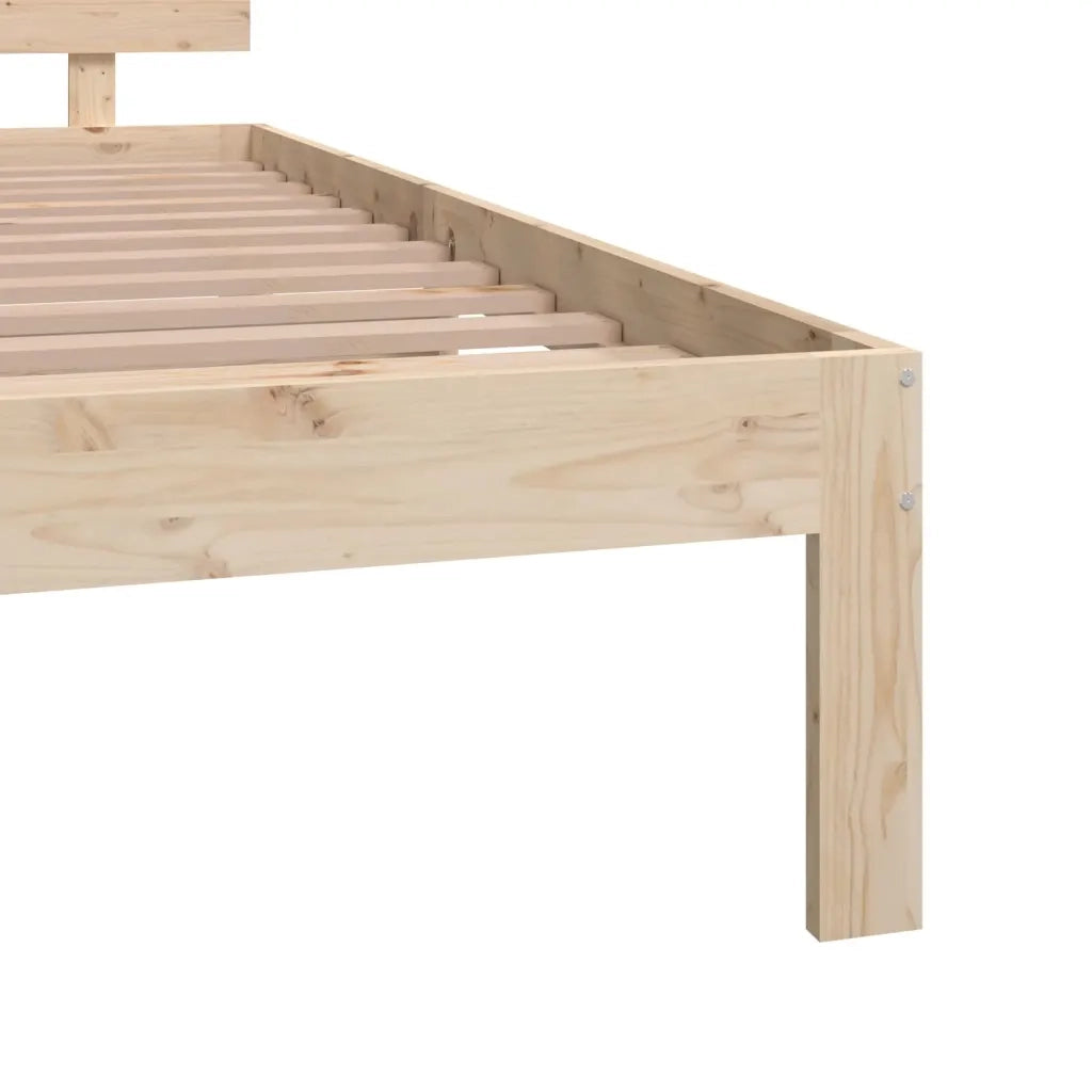Giroletto-Struttura Letto in Legno Massello 135x190 cm Double 384981