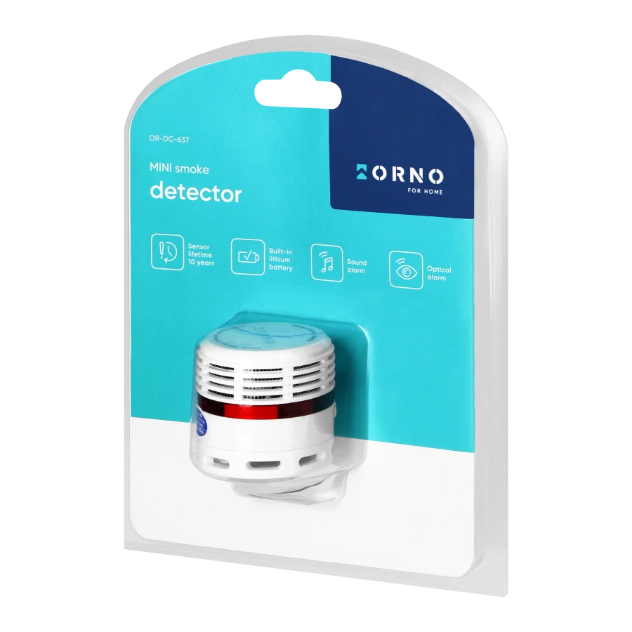 MINI RILEVATORE DI FUMO A BATTERIA PER SICUREZZA CASA CON ALLARME ACUSTICO
