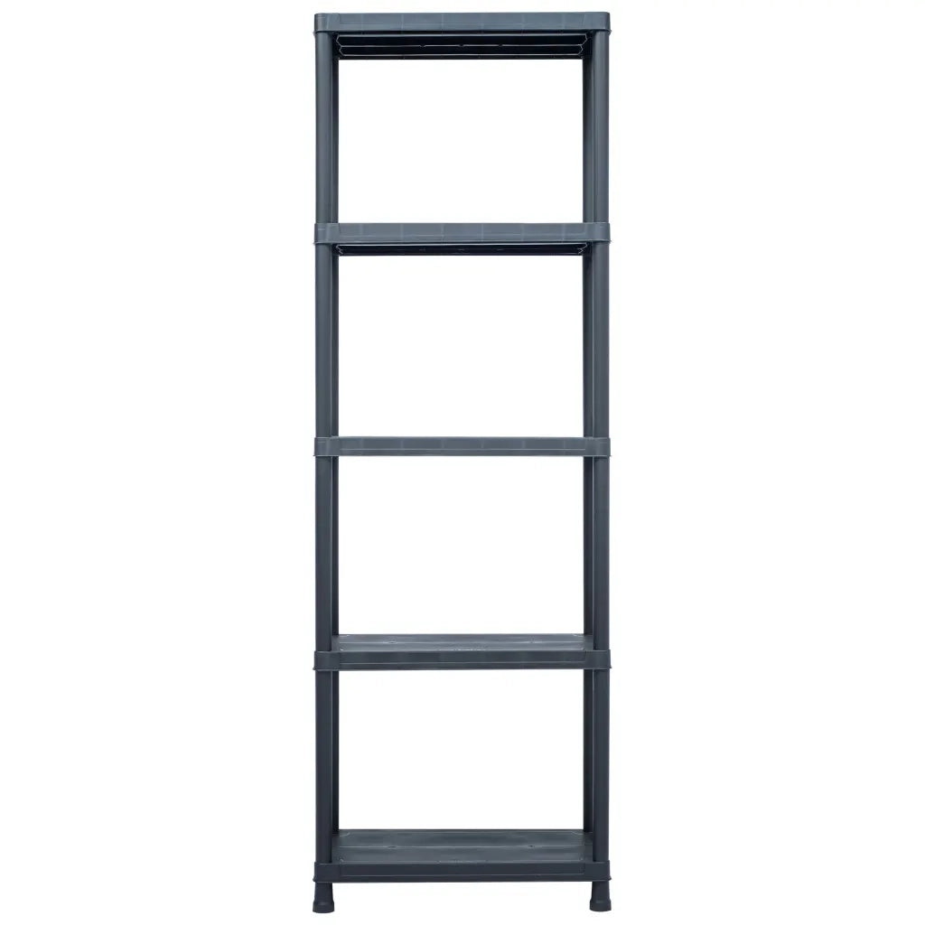 Scaffale Nero 125 kg 60x30x180 cm in Plastica CFW1031515