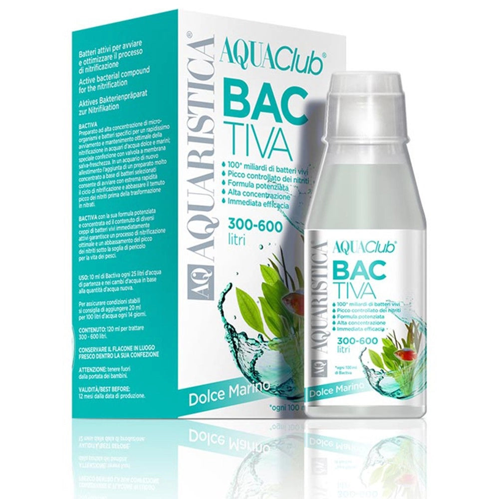 Aquaristica Bactiva - Attivatore Batterico per Acqua Dolce e Marina Formato: 200 ml