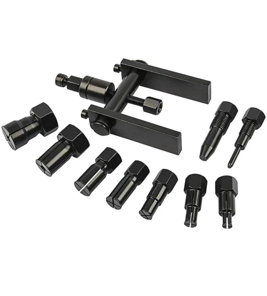 SET 10 ESTRATTORI PER CUSCINETTI INTERNI A PONTE CON ESPANSORI DA 8 A 25 MM