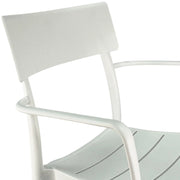 Marvin Sedia In Polipropilene Roma Da Interno Esterno Giardino Impilabile Design Sedie Con Braccioli Mode Bianco/2 Sedie