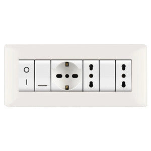 PLACCA LIFE Q LIVING PLAST BIANCO               7P- 1,0 pz