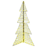 Albero di Natale con 240 LED-Luci decorative natalizie Bianco caldo 180 cm Rattan 901590