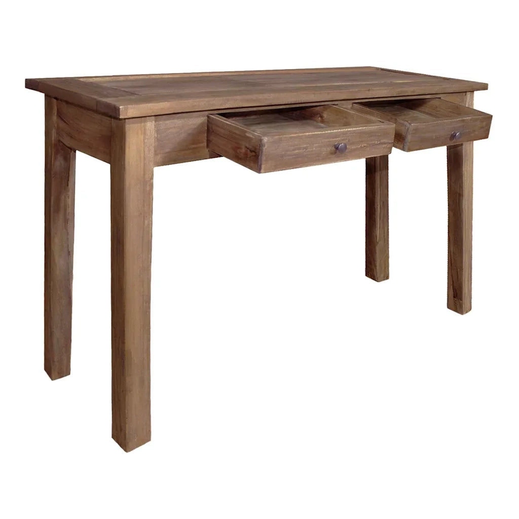 Tavolo Consolle | Tavolo d'Ingresso in Legno Massello di Mogano 123x42x75 cm