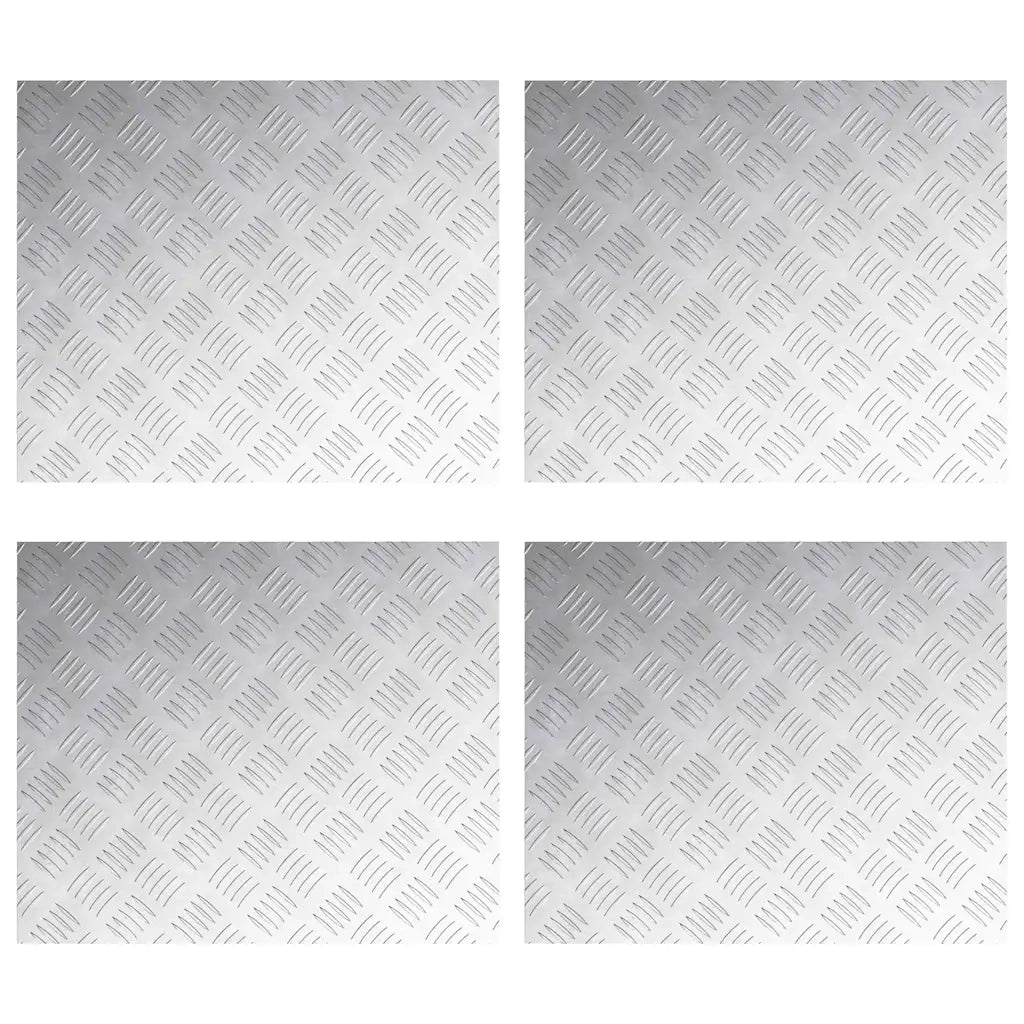 Gradini per Scale 4 pcs Argento 60 x 50 cm Alluminio 4104350