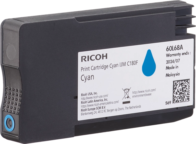 Ricoh 408518 cartuccia toner 1 pz Originale Ciano