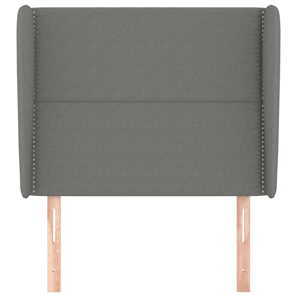 Testiera ad Orecchio Grigio Scuro 83x23x118/128 cm in Tessuto 3117791