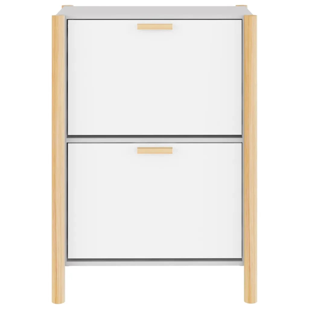 Scarpiera Bianca 57,5x33x80 cm in Legno Multistrato