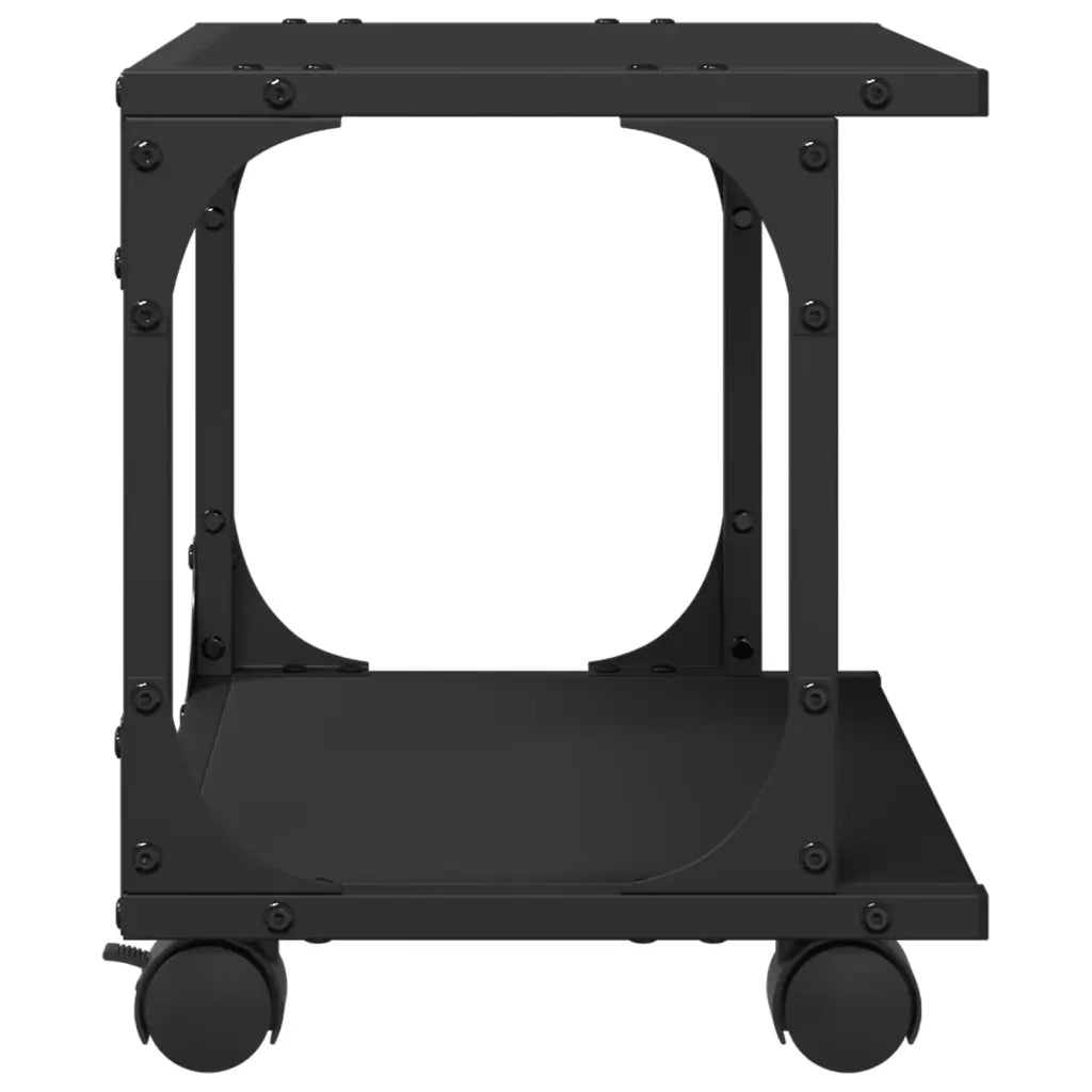 Supporto per Stampante 2 Livelli Nero 41x28x33,5 cm Multistrato 842271