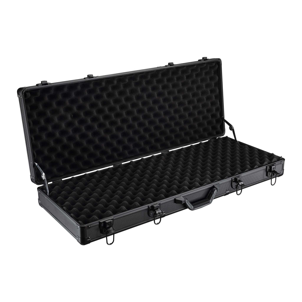 Valigetta per pistola, valigetta per fucile in plastica, custodia per armi e munizioni 84x35,5x11cm, con 4 serrature
