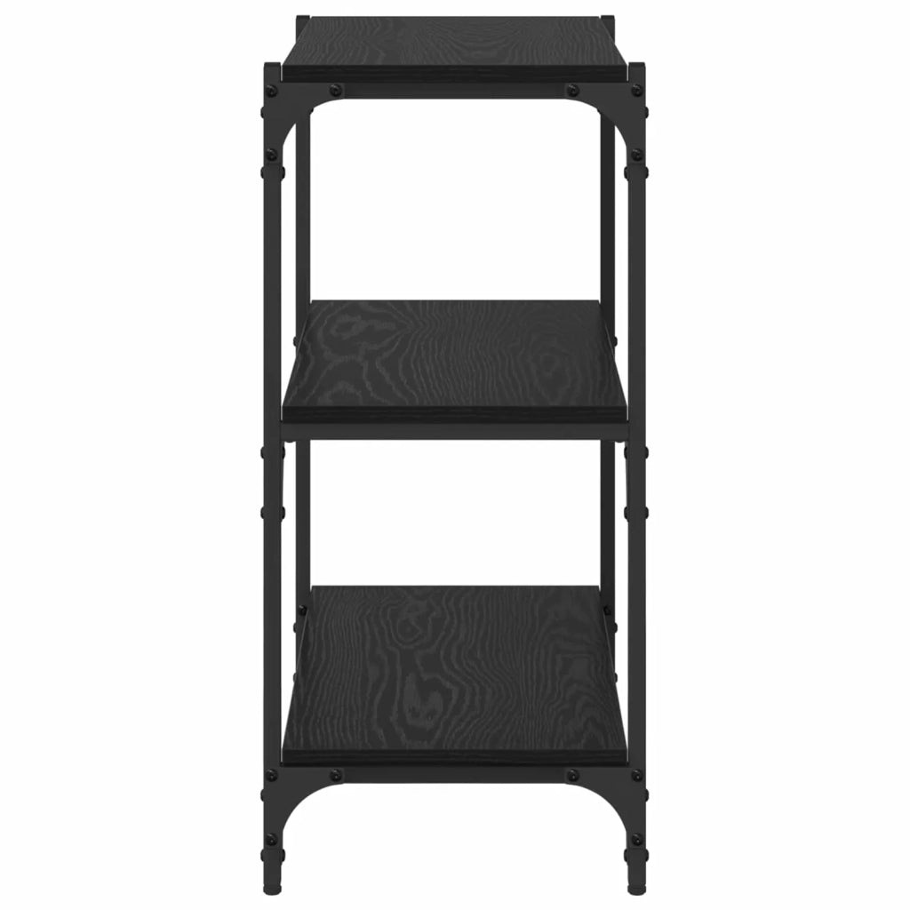 Armadio per Libri Rovere nero 60 x 33 x 70,5 cm