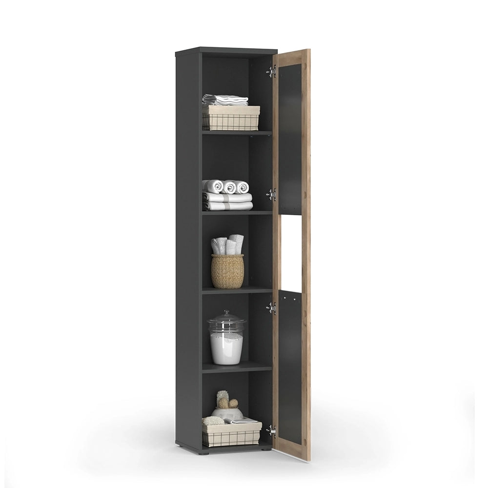Vicco Mobiletto da bagno Antracite/quercia vichinga 40 x 194.3 cm