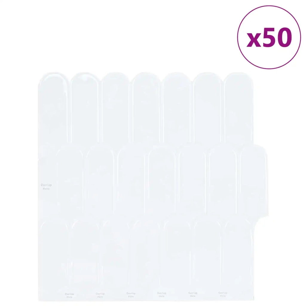 Piastrella Piuma 50 pz Bianco 30 x 30 cm Poliuretano e PET CFW4901820