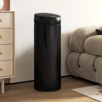 Bidone con Sensore da 50 Litri con Funzione Soft-Close, Bidone per rifiuti senza contatto in acciaio inossidabile per una cucina igienica