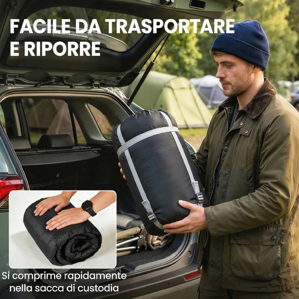 Sacco a Pelo Matrimoniale ¨C zephmum ¨C Nero con Cuscini