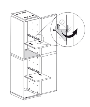 Armadio da Esterno 34x40x165 cm 1 Anta 4 Ripiani in Resina Grigio