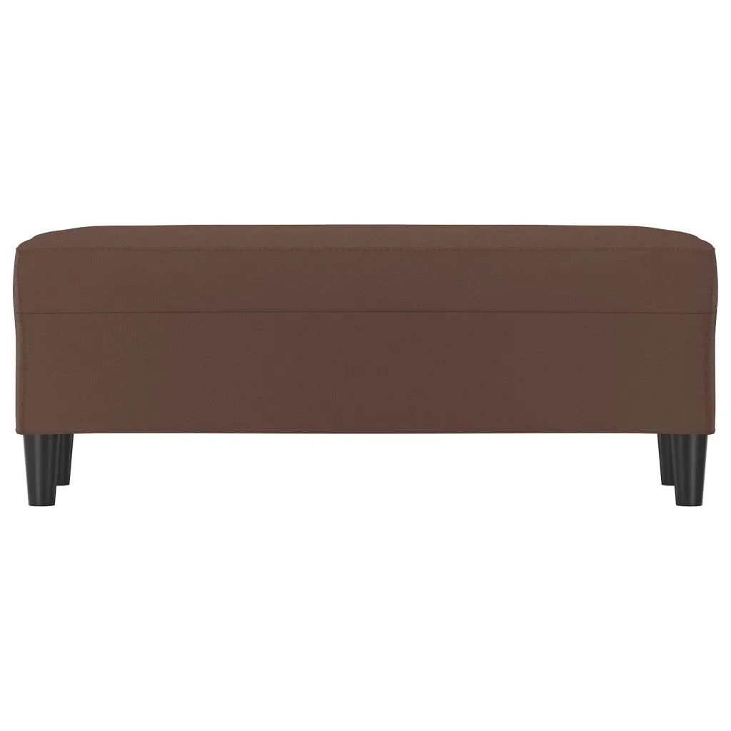 Panca Marrone 100x35x41 cm in Similpelle CFW7592319